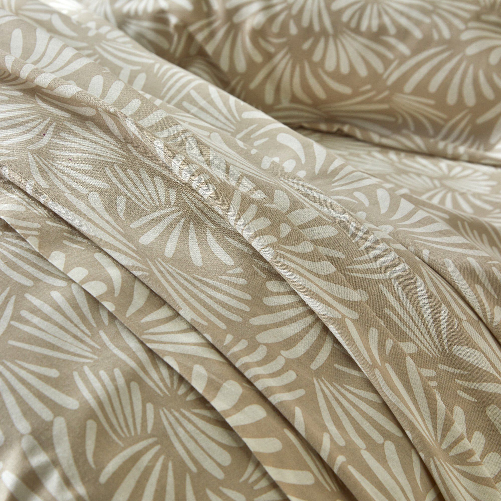 Linge de lit Vick en coton imprimé graphique