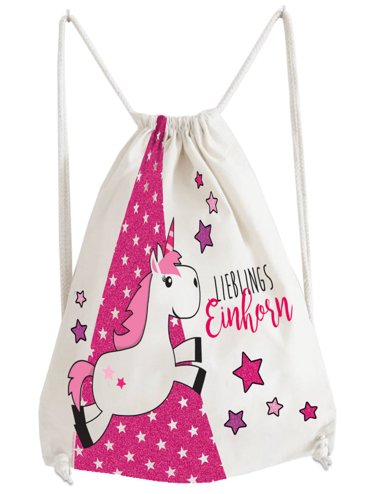 Geda Labels Turnbeutel Einhorn Lieblingseinhorn in Pink - 42x33x1cm günstig kaufen onesize