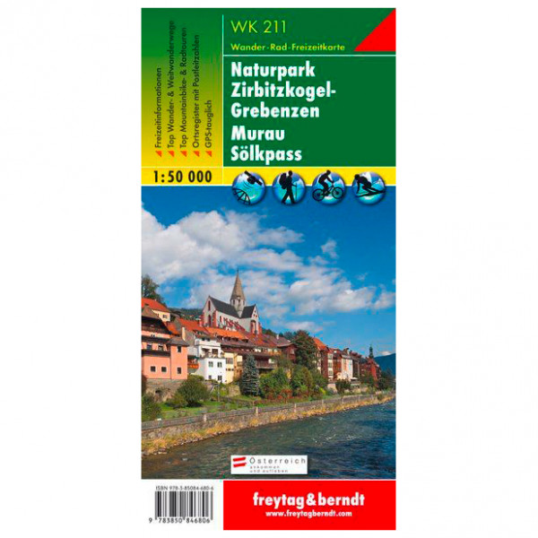 Freytag & Berndt - Naturpark Zirbitzkogel-Grebenzen-Murau-Sölkpass - Wanderkarte