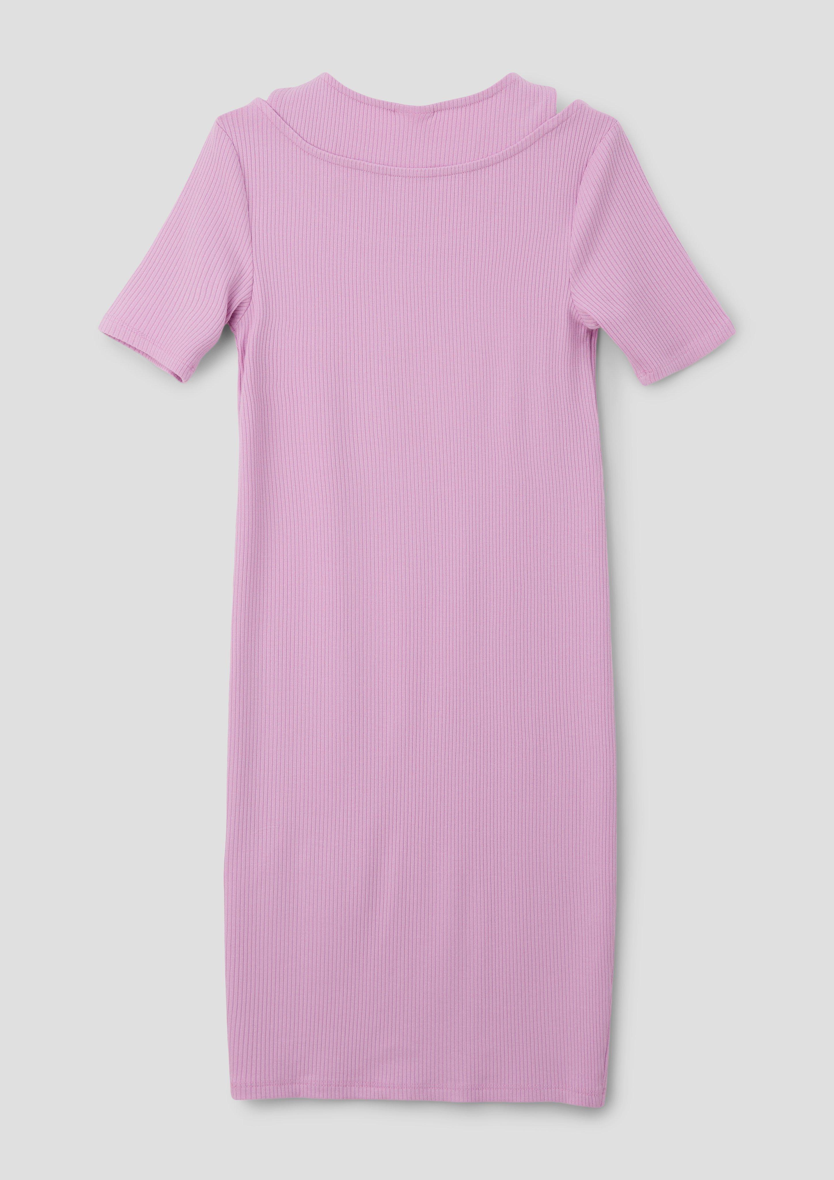 Rippkleid mit 2-in-1-Effekt  2142301-4442