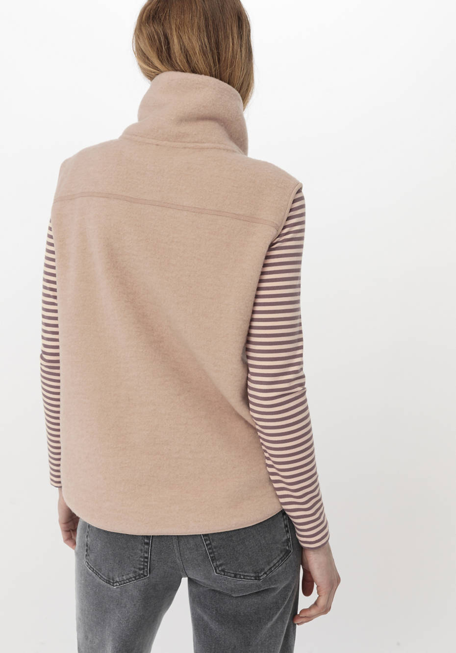 Wollfleece Weste aus reiner Bio-Merinowolle