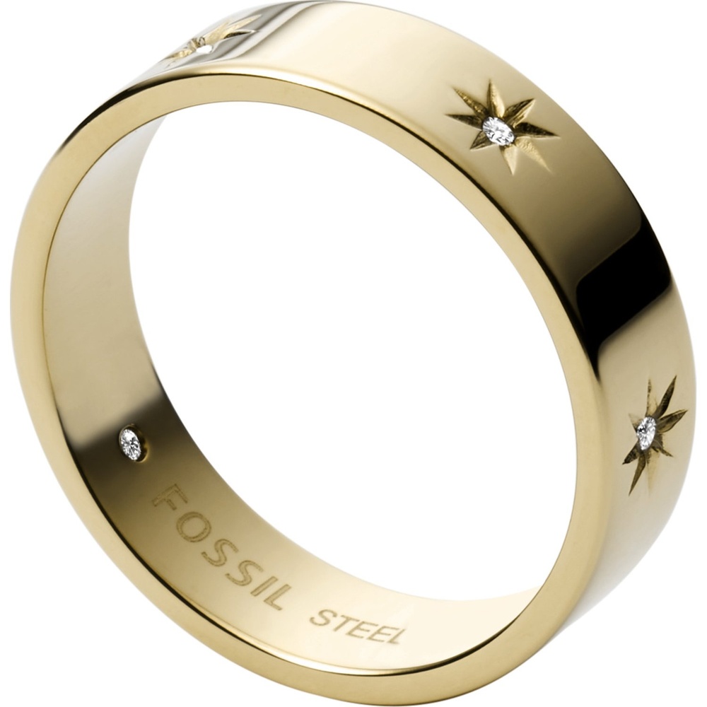 Fossil Bague pour femme Acier inoxydable or Bague