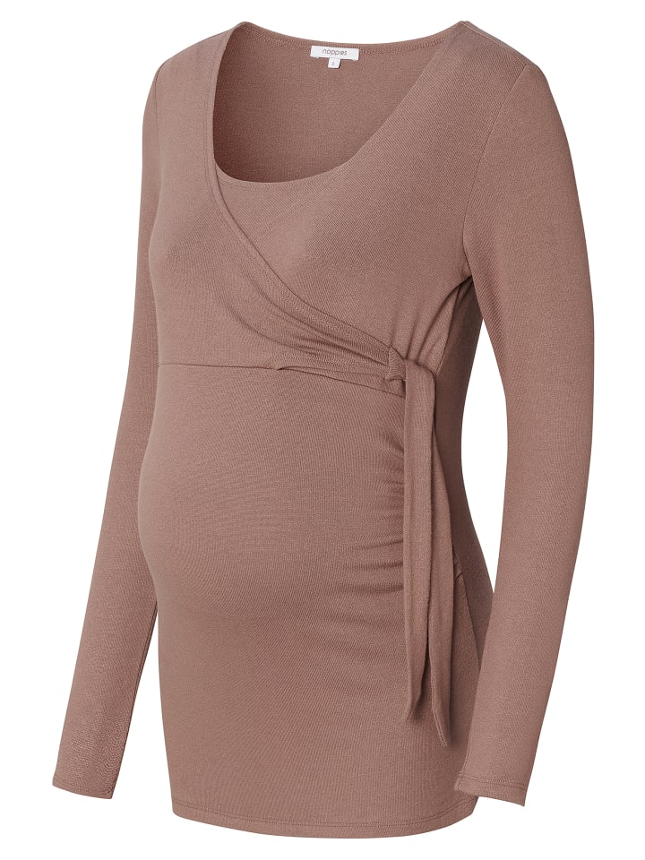 Noppies Still-Shirt Elin in Deep Taupe günstig kaufen