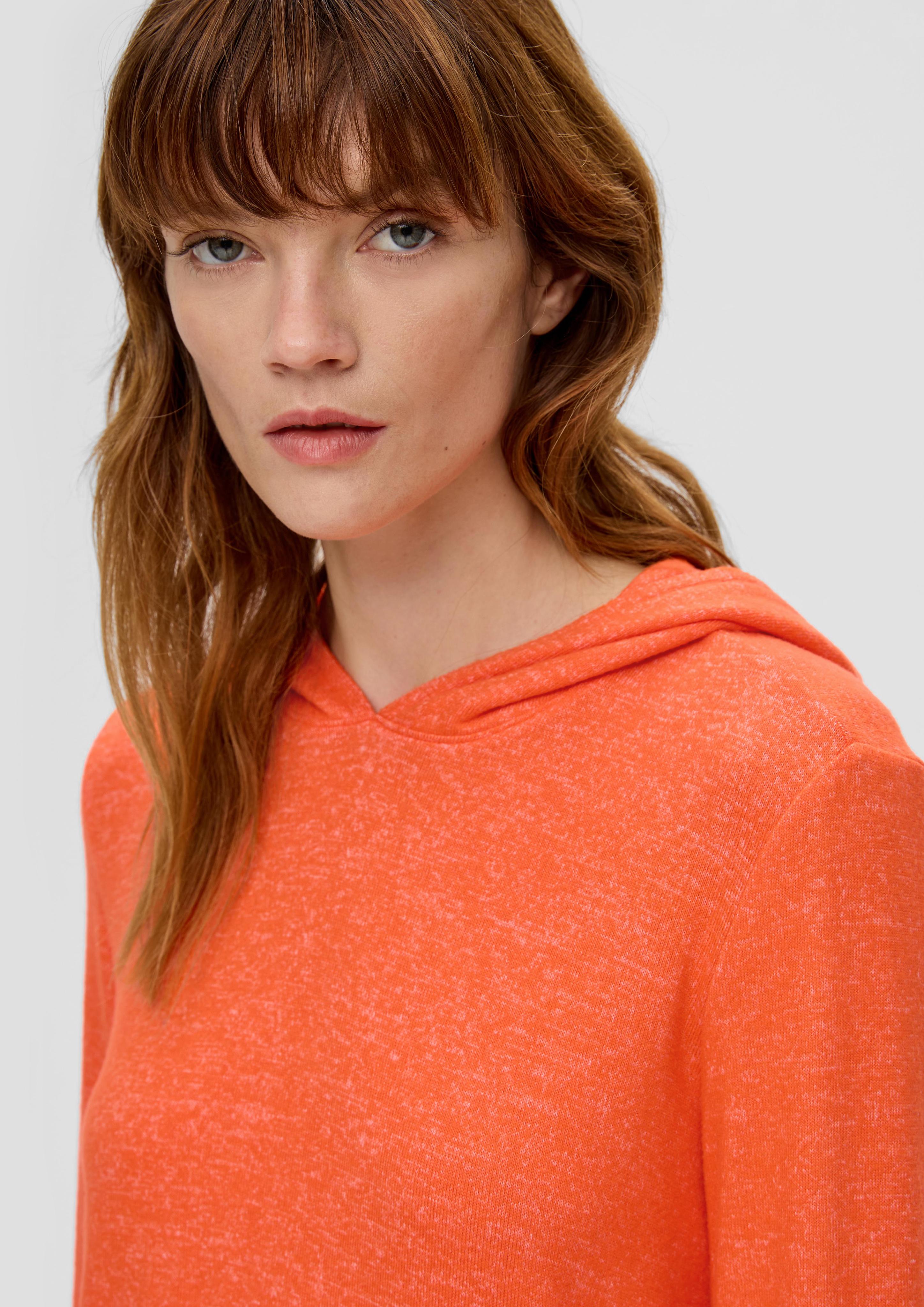 Kapuzen-Longsleeve aus Viskosemix  2139876-25W9