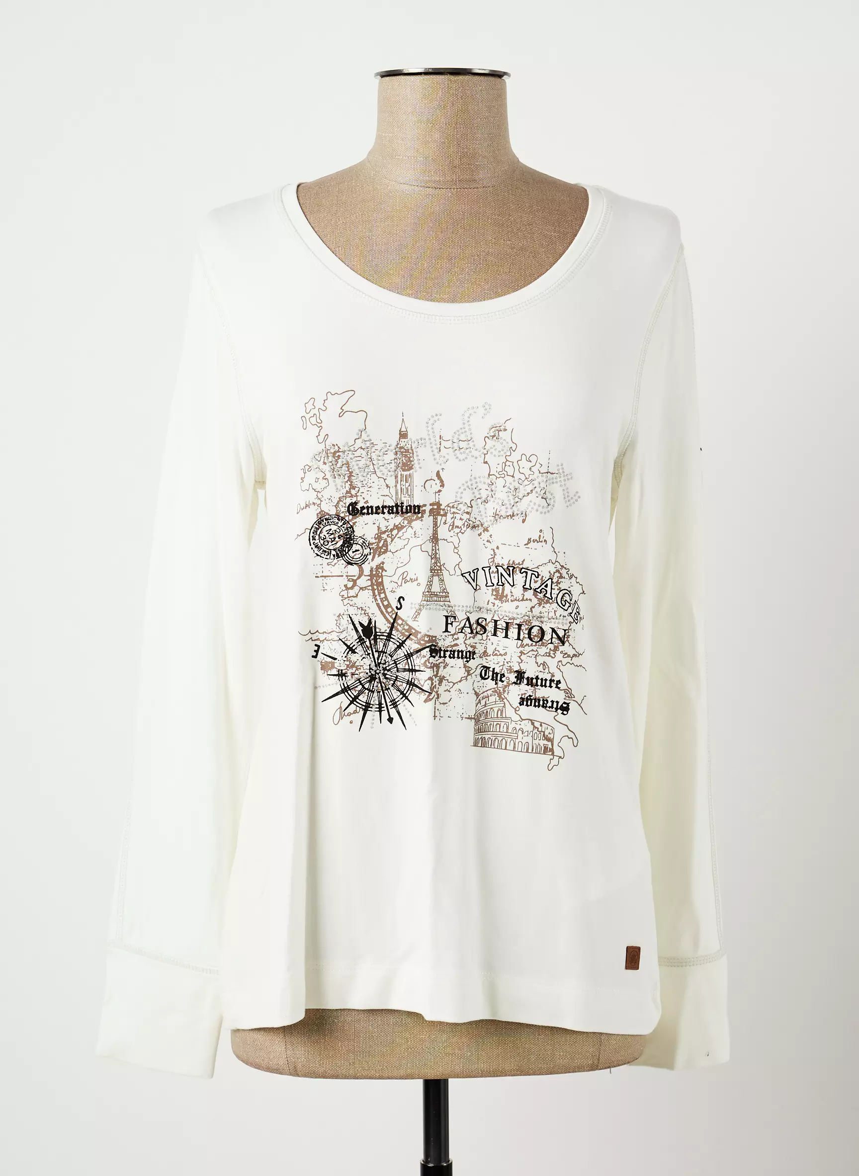 Dolcezza Tshirts Femme couleur beige