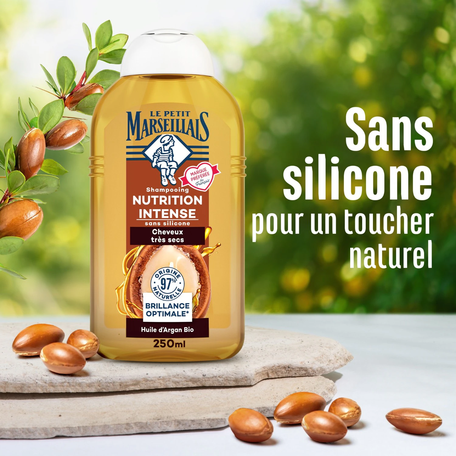 Le Petit Marseillais Szampon z organicznym nagietkiem i naparem arganowym - butelka