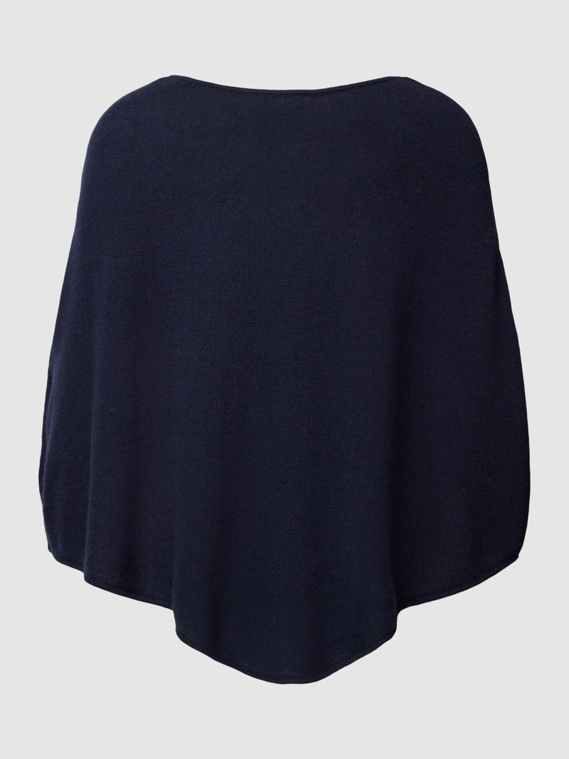 Poncho aus Kaschmir in dunkelblau
