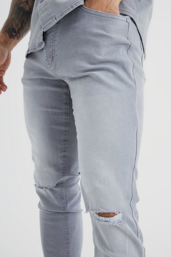 Skinny Jeans mit Riss am Knie