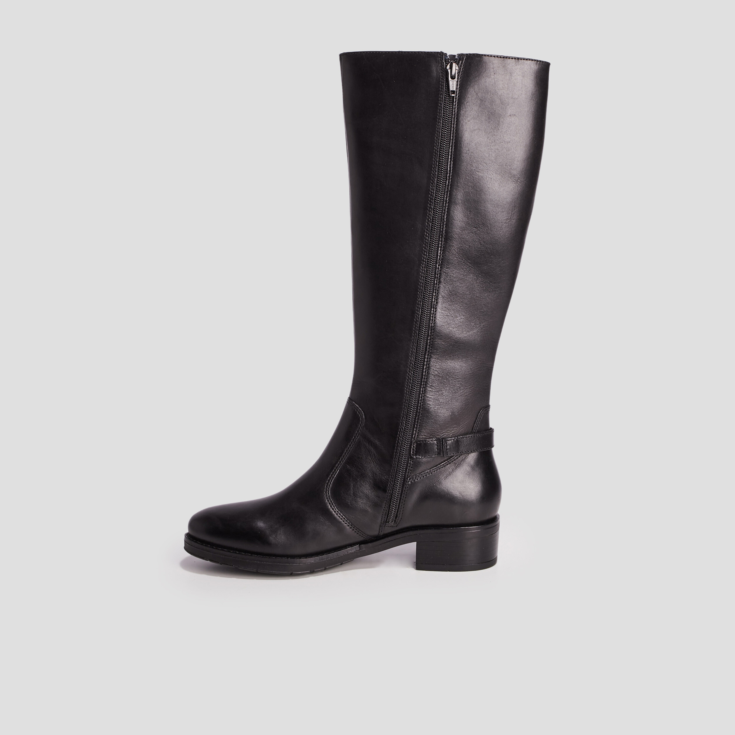 Bottes en cuir noir femme | La Halle