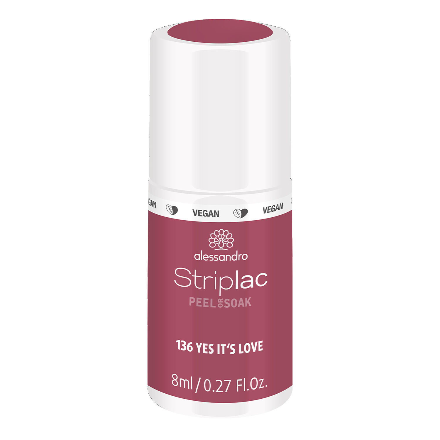 Alessandro Striplac Peel or Soak Vernis Semi-permanent - 136 Yes It's Love