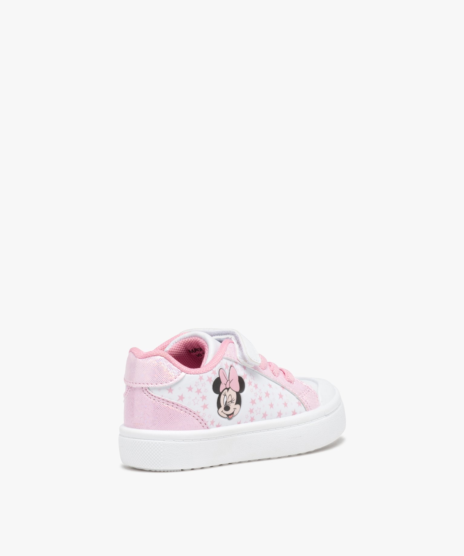 Baskets fille étoilées avec scratch Minnie - DS blanc | GEMO