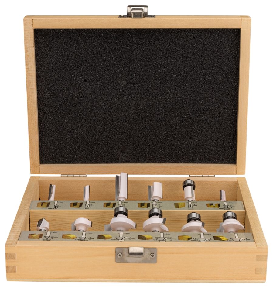Set de freze Makita Accessories D-57065 6mm, 12 piese