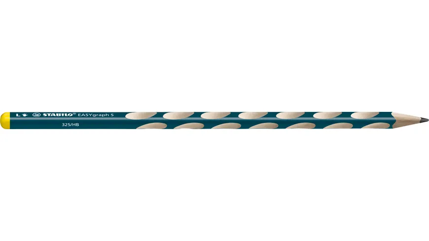 STABILO® Schmaler Dreikant-Bleistift für Linkshänder- STABILO EASYgraph S in petrol - Einzelstift - Härtegrad HB petrol