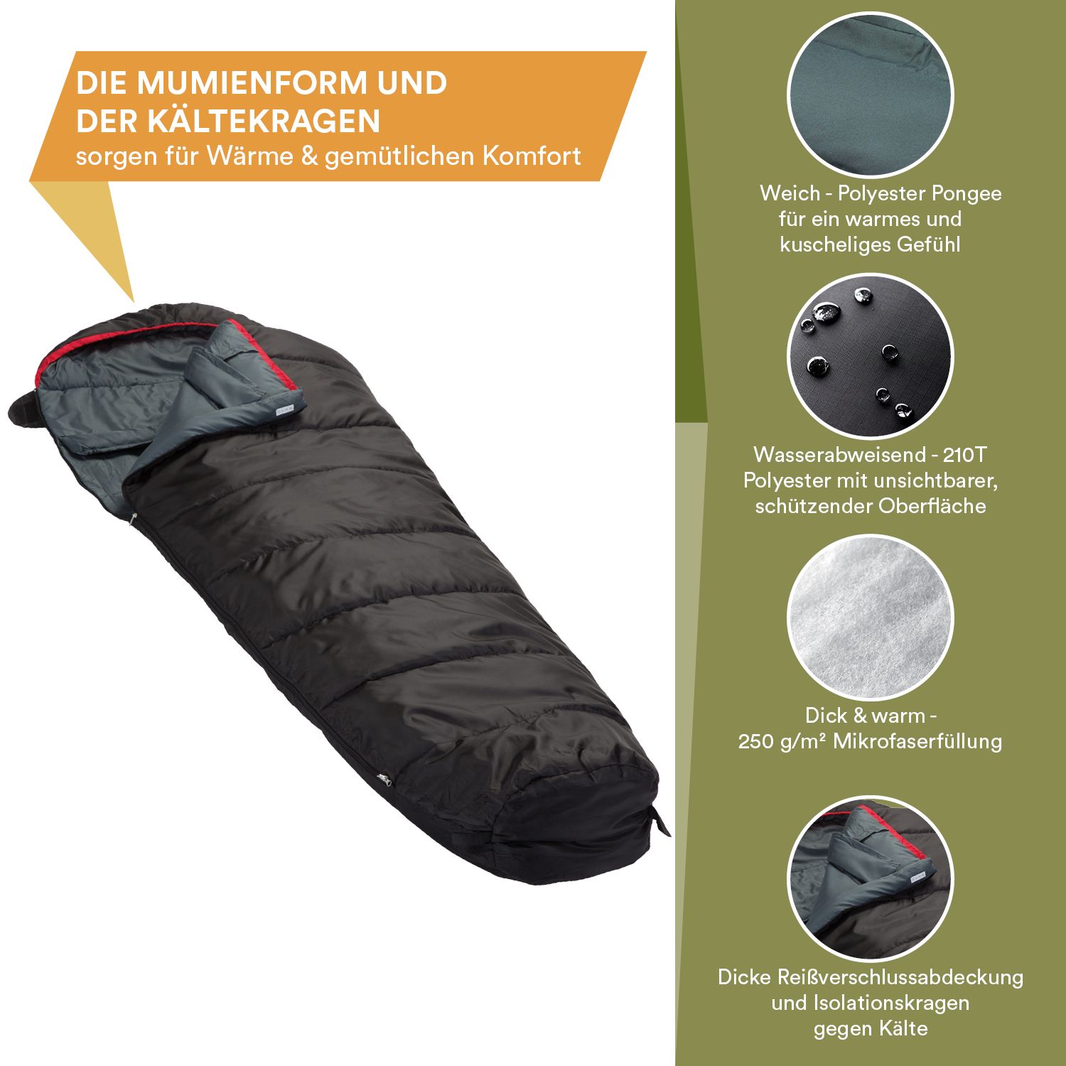 Skandika Alaska RV rechts Schlafsack