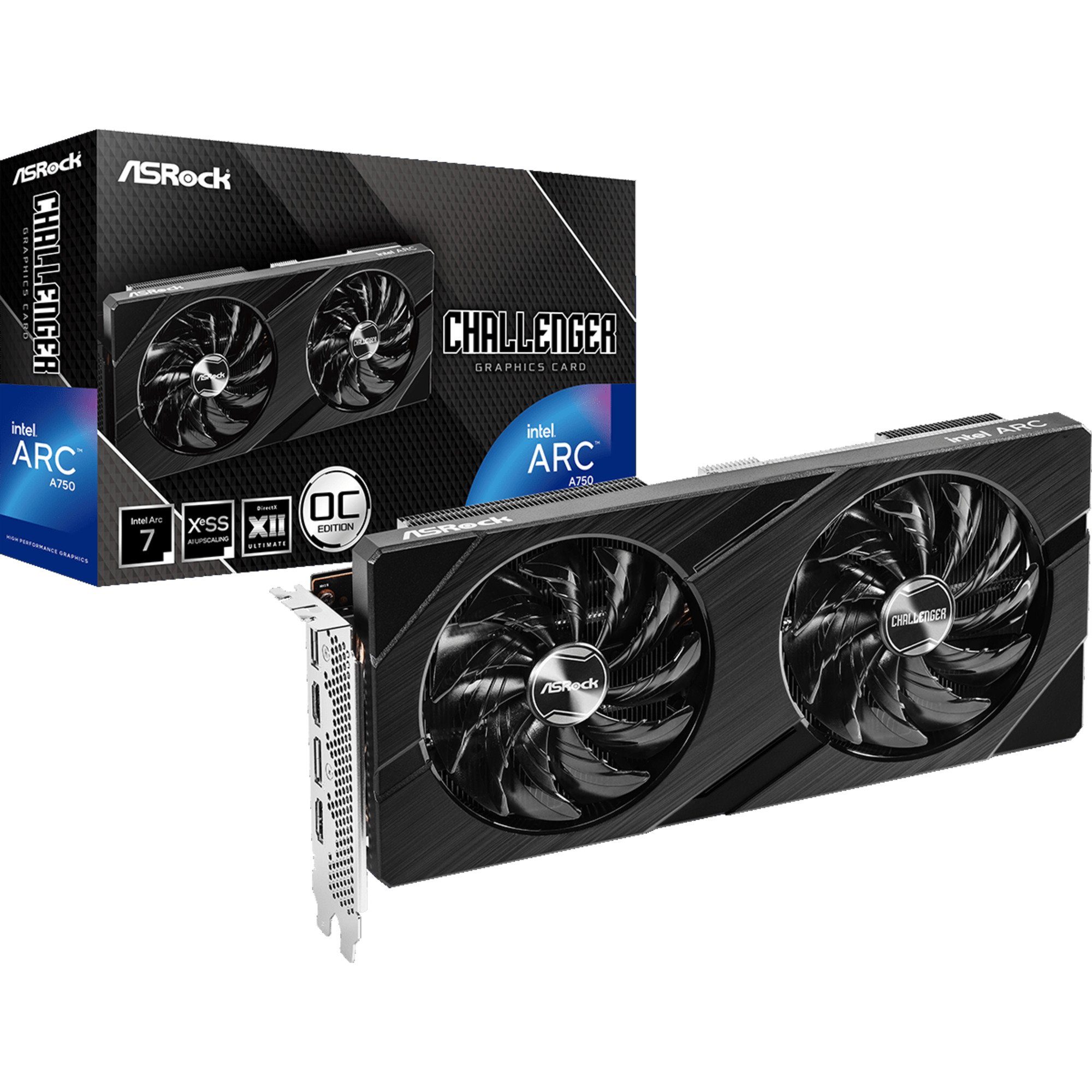 Asrock ASRock Intel Arc A750 Challenger D 8GB OC, Grafikkarte (8 GB)
