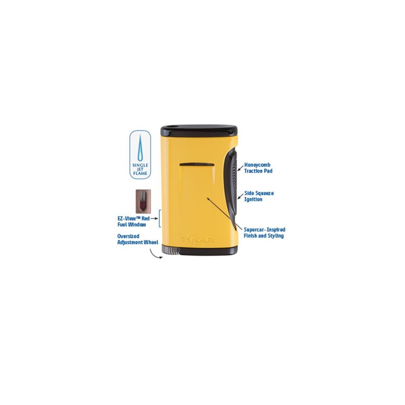 Feuerzeug Jetflamme, Xikar Xidris single jet canary yellow
