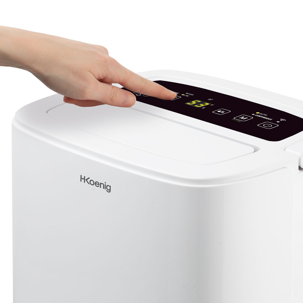 H.Koenig Tragbarer Luftentfeuchter DSH520, 20L/Tag, Fernbedienung, 24-Stunden-Timer