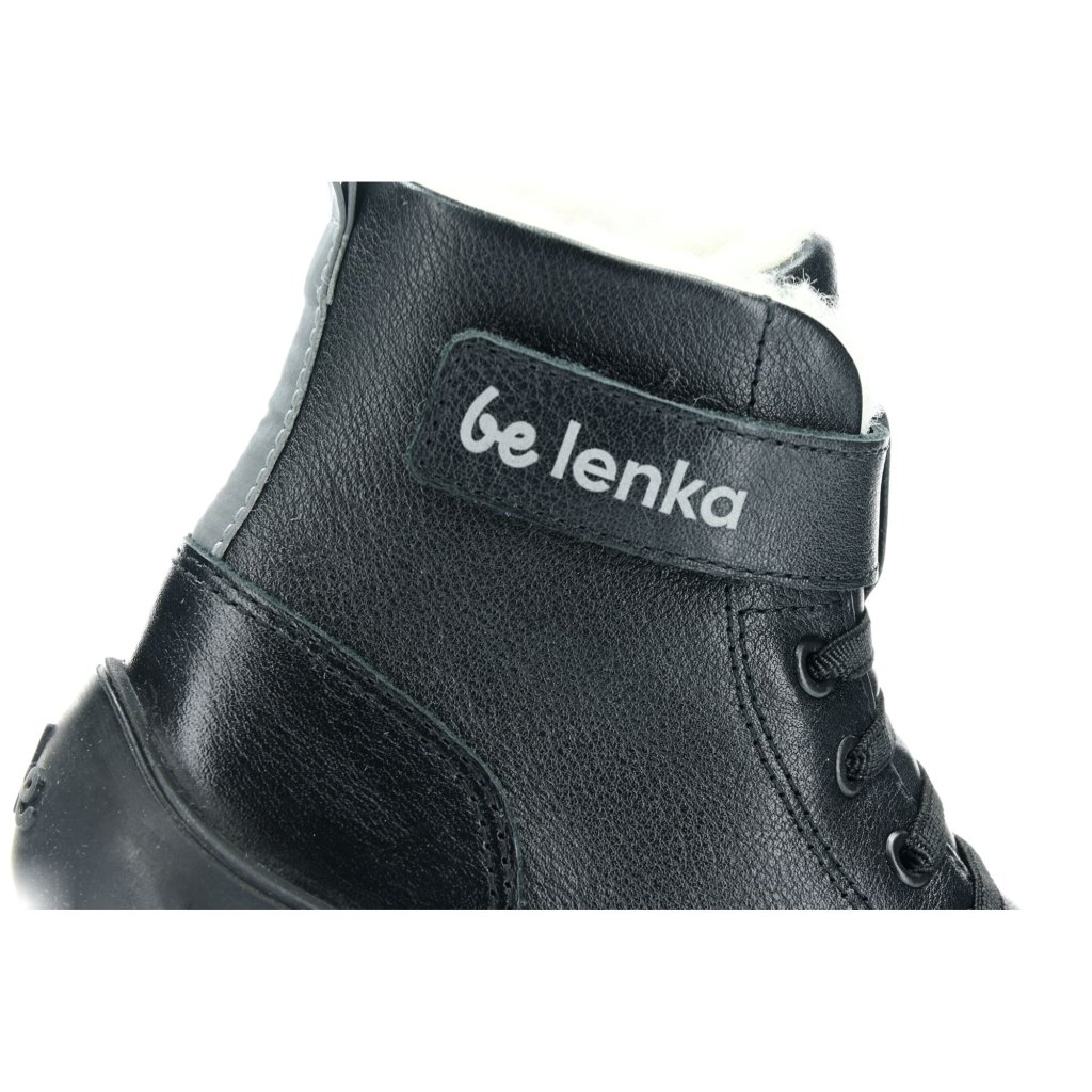 Be Lenka Winter Kids All Black Winter-Barfußschuhe