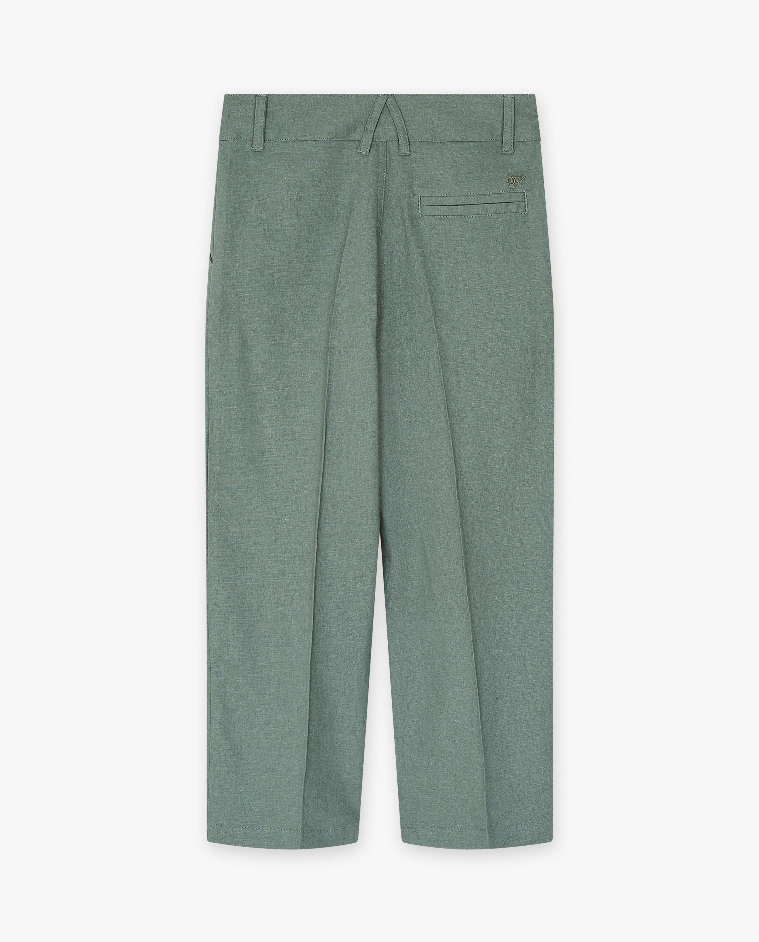 Pantaloni eleganți CKS, kaki festiv