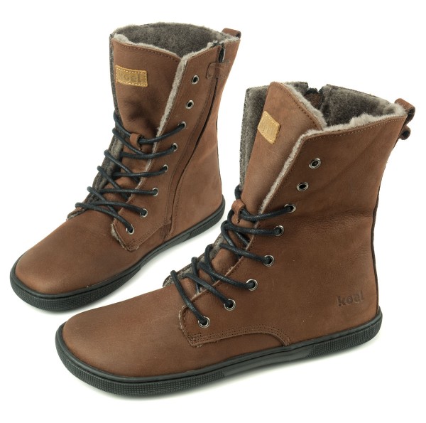 Koel bare |mid ~ Faro Schnürstiefel Winter ~ Chocolate
