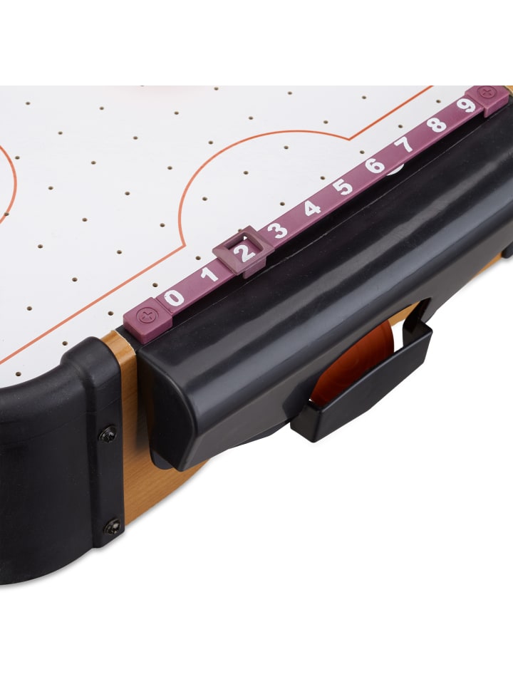 relaxdays Airhockey Tischspiel in Braun günstig kaufen onesize