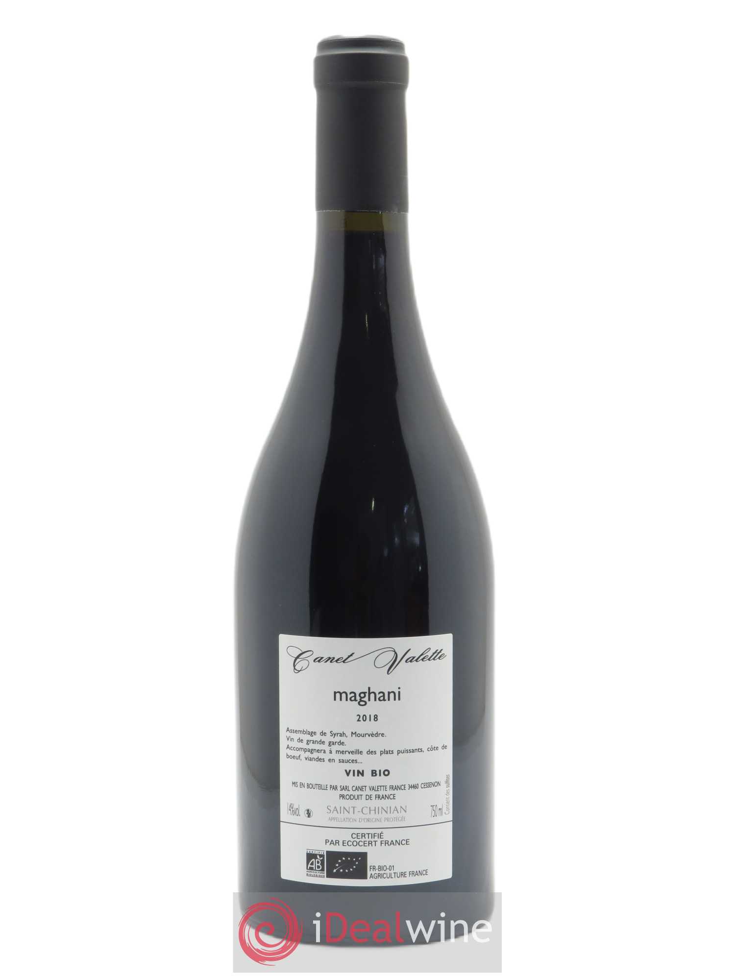 Saint-Chinian Maghani Canet-Valette (Domaine)  2018 - Lot de 1 Bouteille