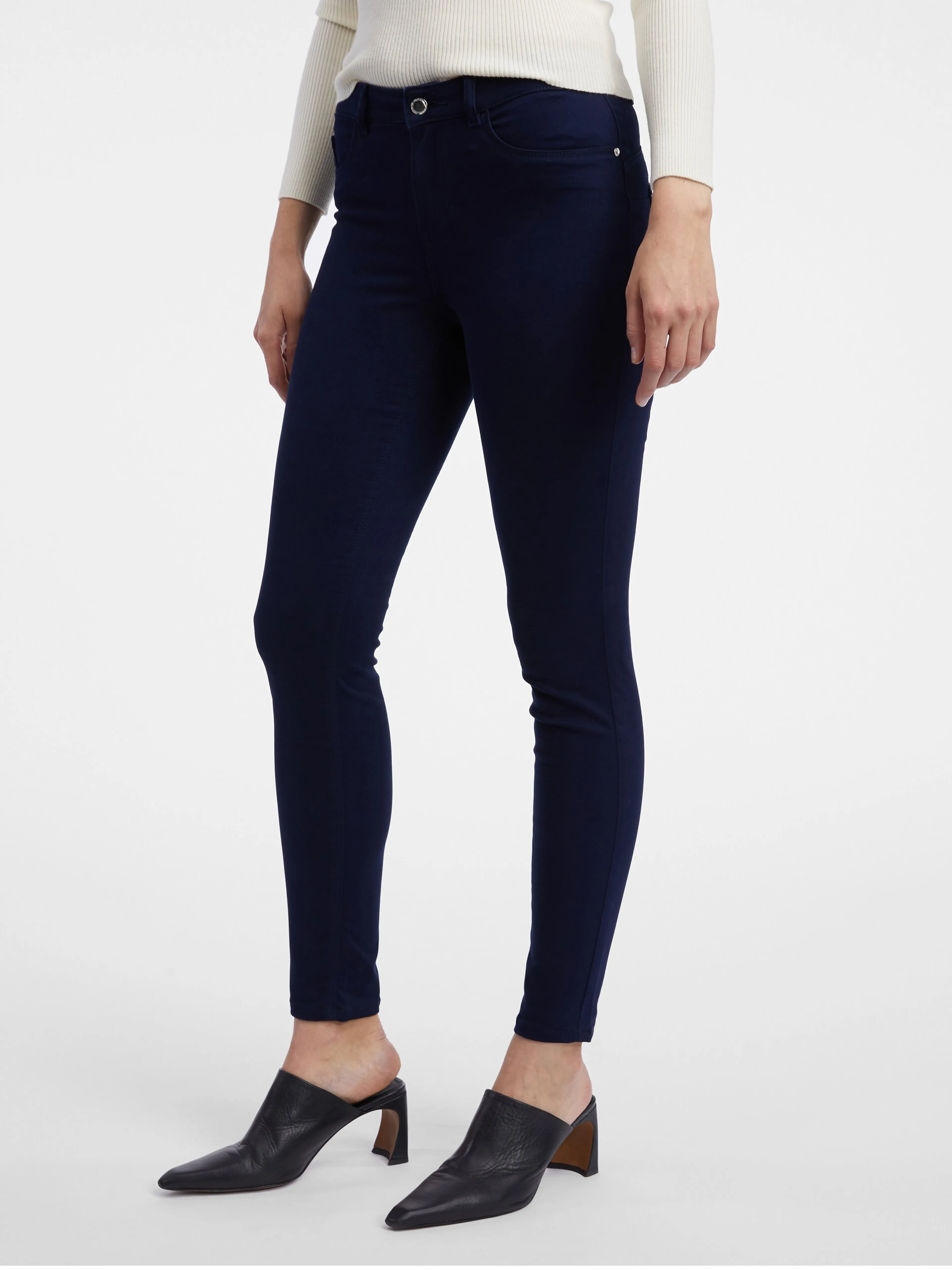 Dunkelblaue Damen-Bootcut-Hose ORSAY