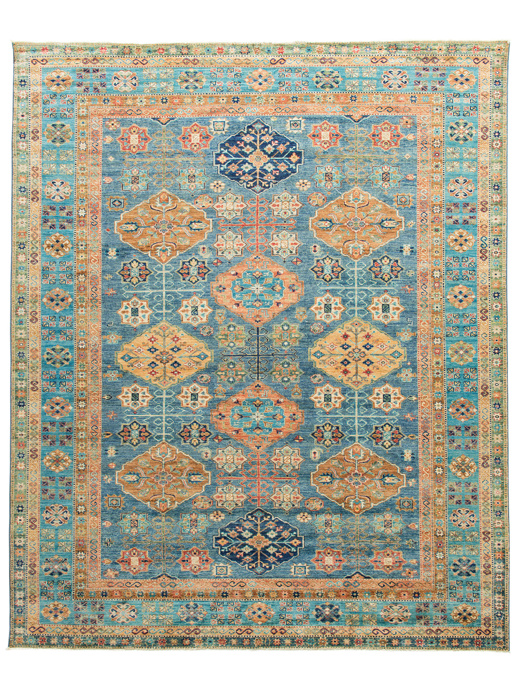 Kazak Ghazni ca. 252 x 311 cm, Unikat / Einzelstück
