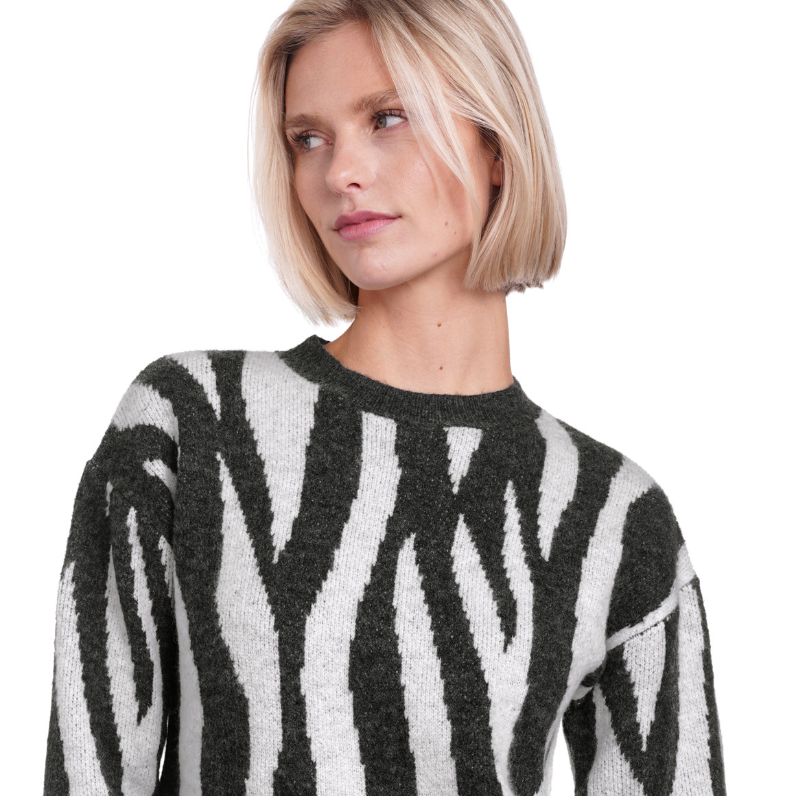 Damen Strickpullover gestreift