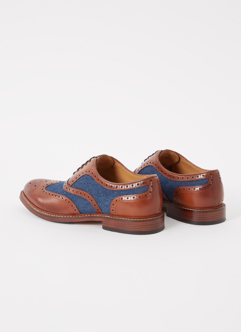Dune London Soar, scarpe in denim con punta rinforzata e dettagli in pelle.