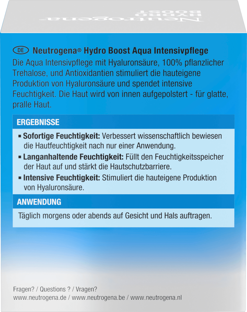 Gesichtscreme Hydro Boost Aqua Intensiv, 50 ml