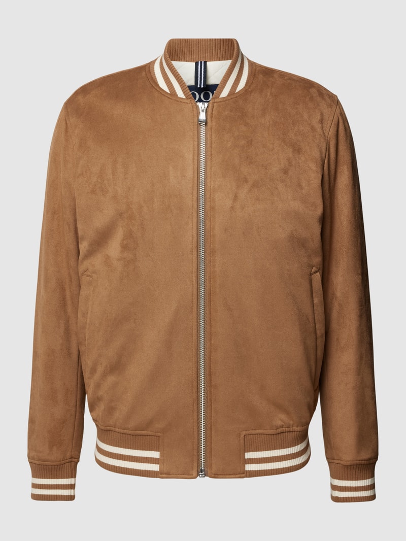 College-Jacke mit Eingrifftaschen Modell 'Bubar' in camel
