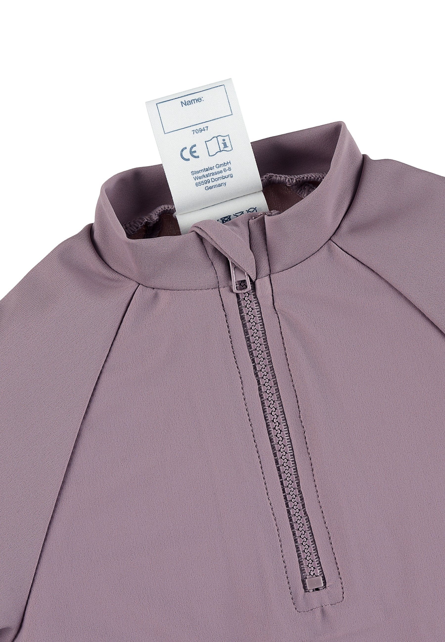 Kurzarm-Schwimmshirt uni in Marine, Blau, Magenta
