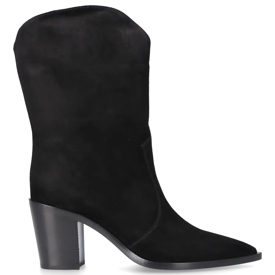 Gianvito Rossi - Stiefeletten DENVER Veloursleder - schwarz