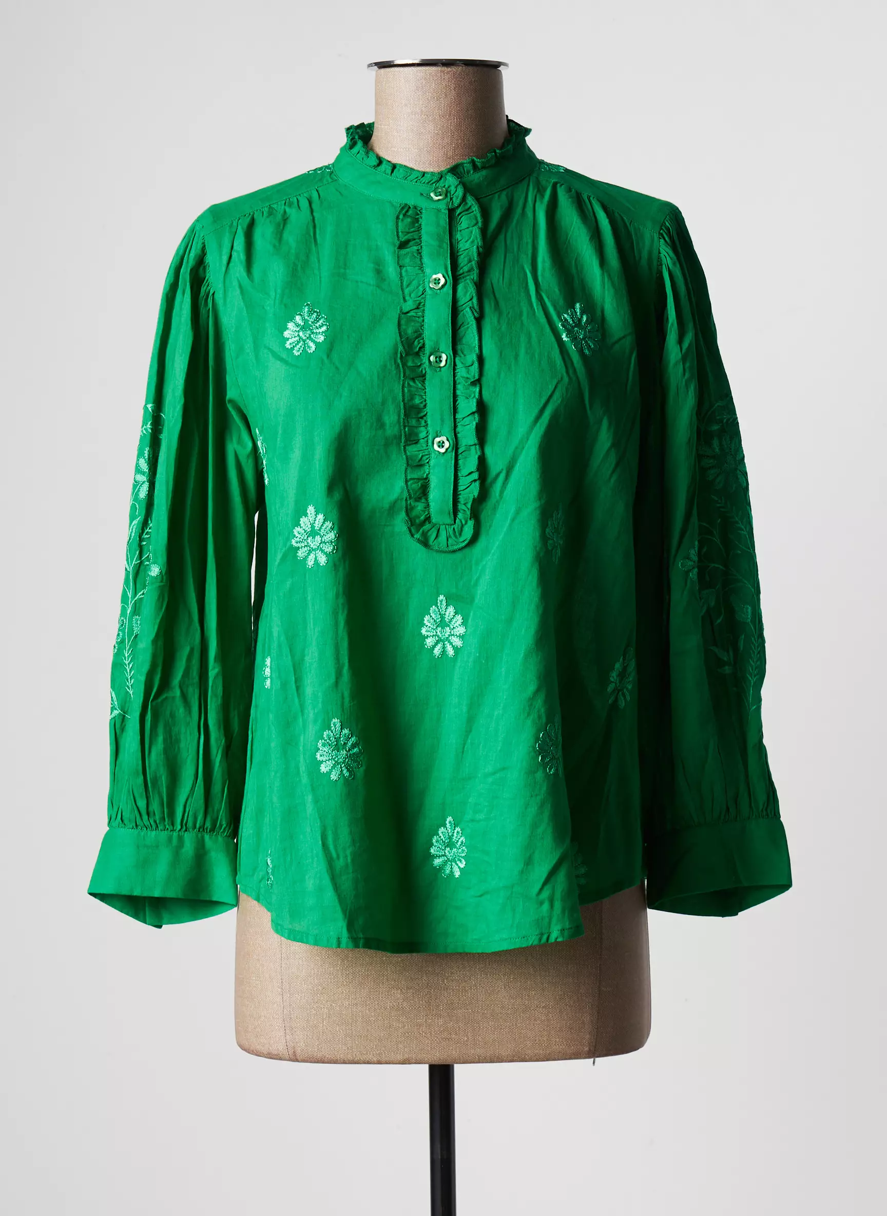 Chicosoleil Blouses Femme couleur vert