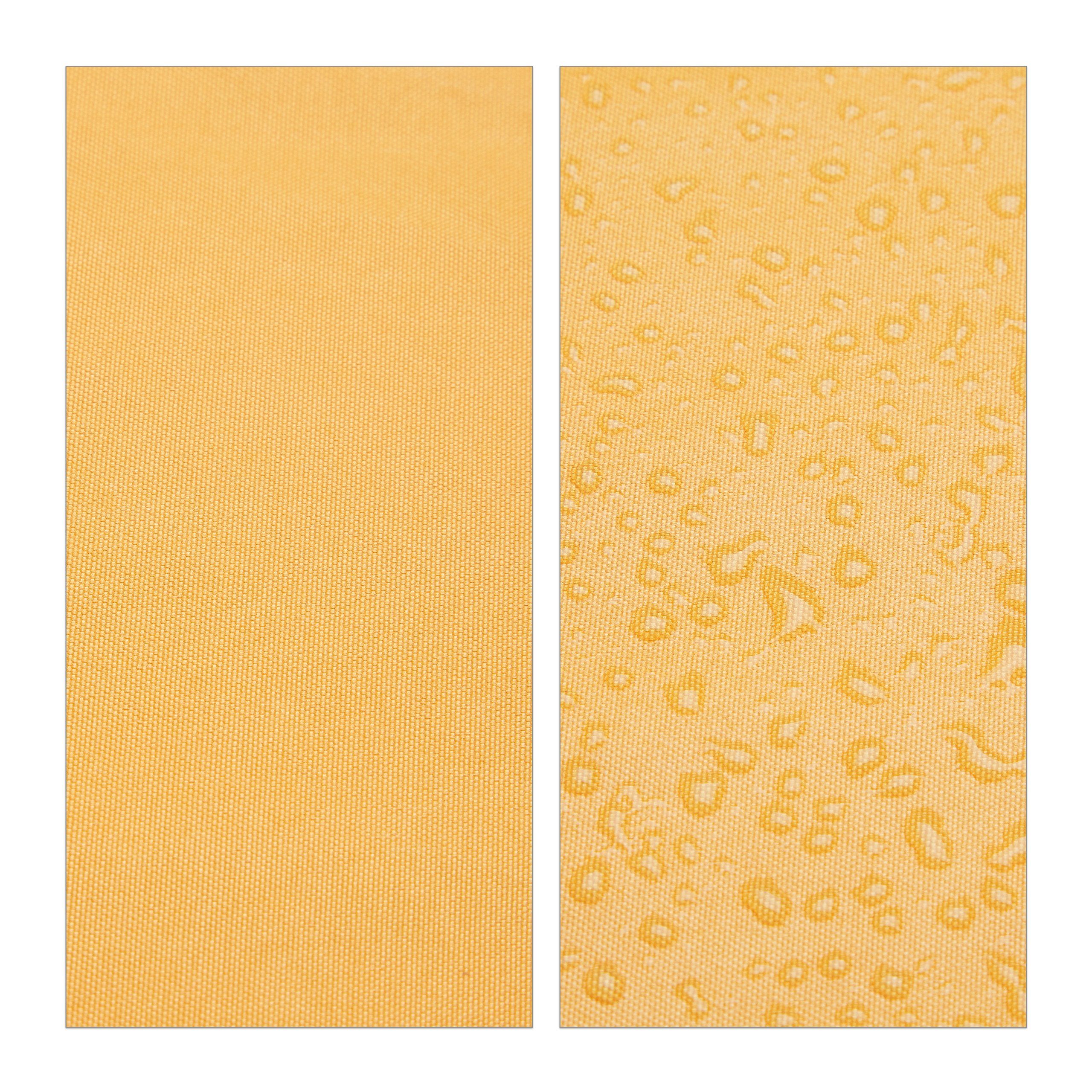 relaxdays Sonnensegel Gelbes Sonnensegel rechteckig, 3,5 x 4,5 m