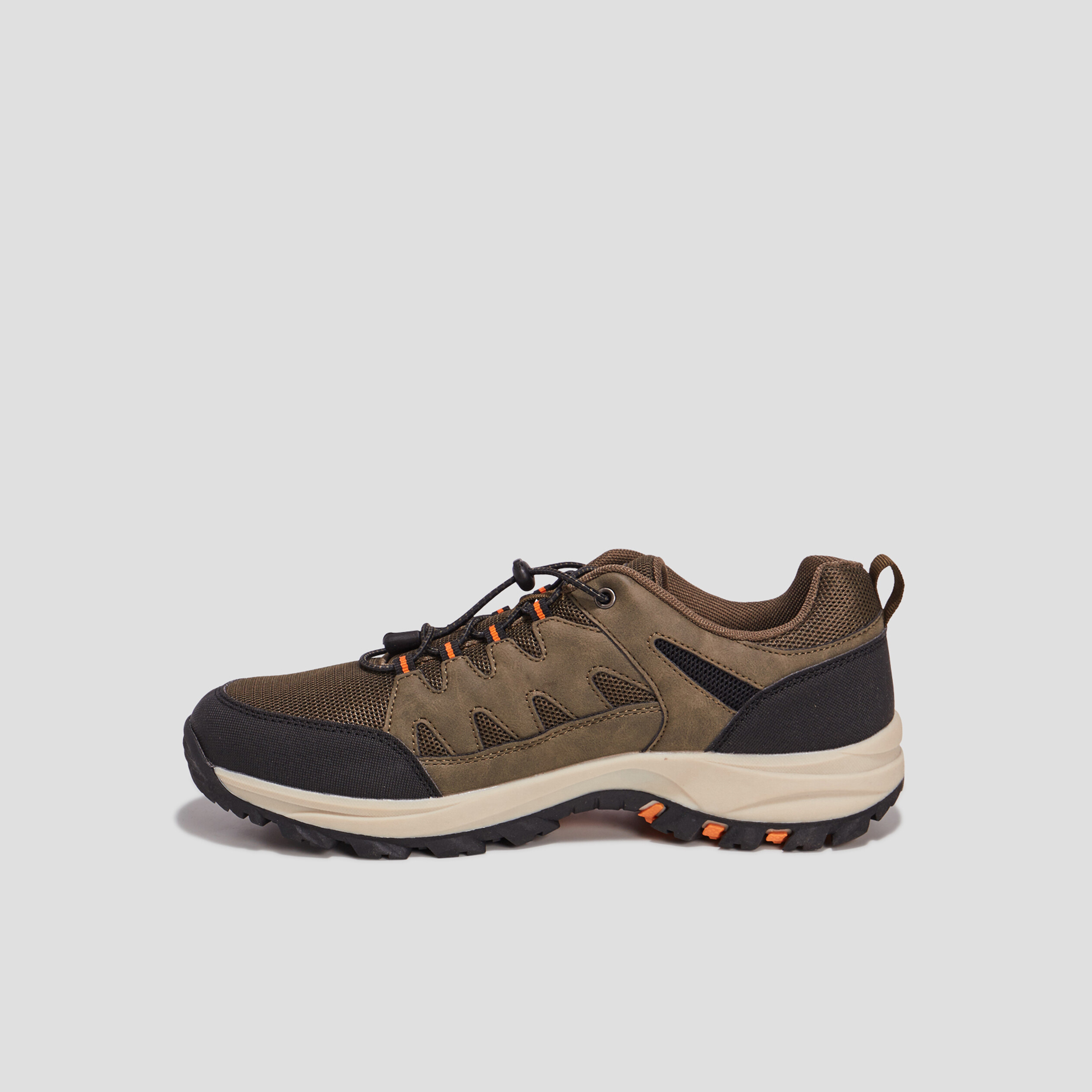 Baskets running à lacets Trappeur vert kaki homme | La Halle