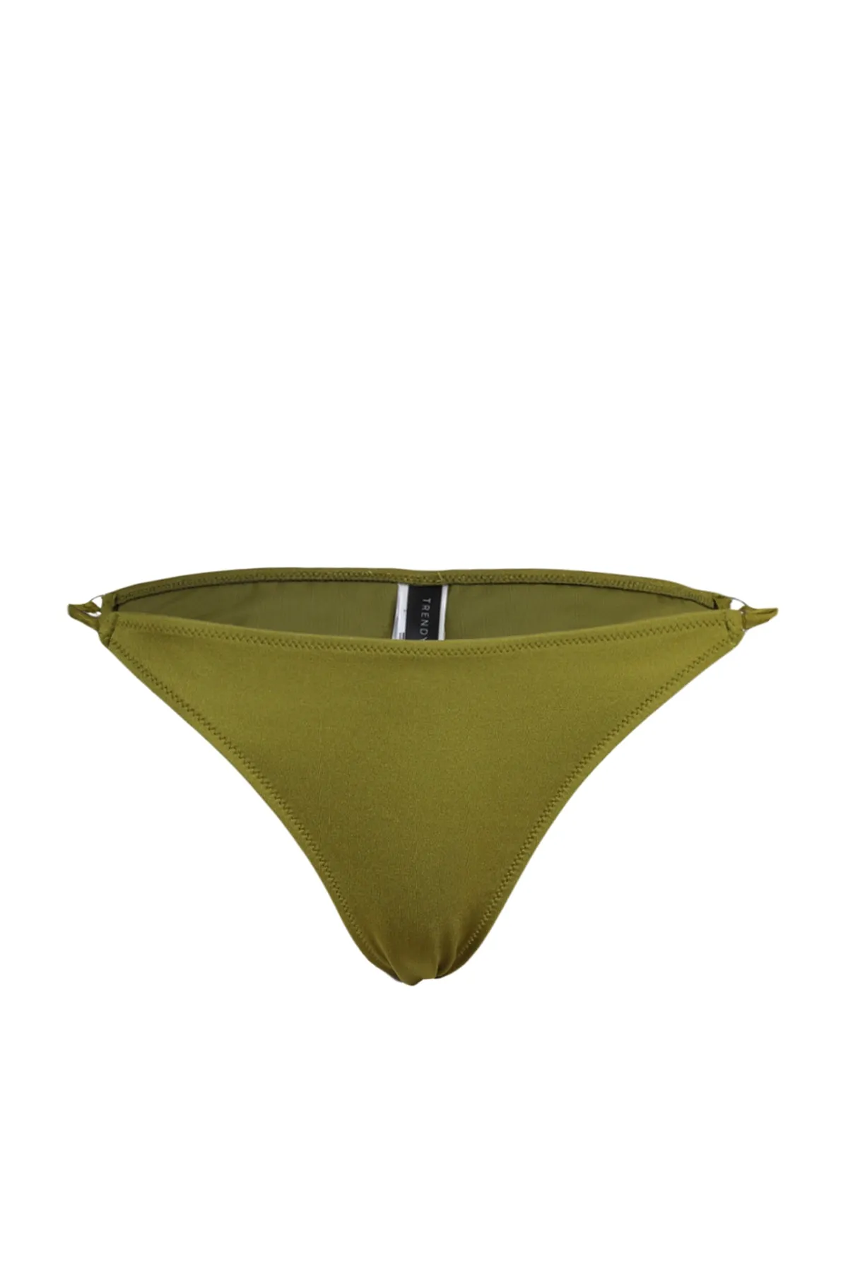 Trendyol Collection  Bikinihose mit hohem Beinausschnitt und grünen Accessoires TBESS23BA00102