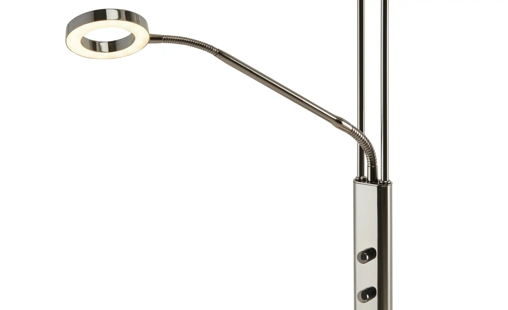 Meisterleuchten LED-Deckenfluter, 2-flammig, schwarz/chrom
