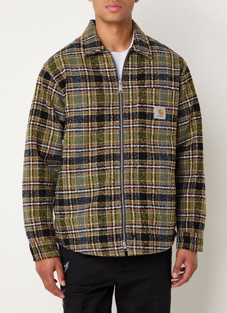 Carhartt WIP Stroy majica s kariranim uzorkom i logotipom