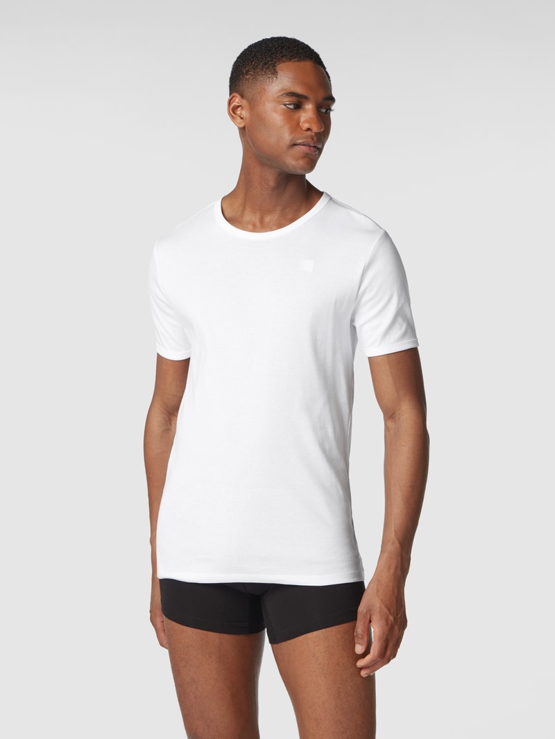 Slim Fit T-Shirt aus Organic Cotton in weiß