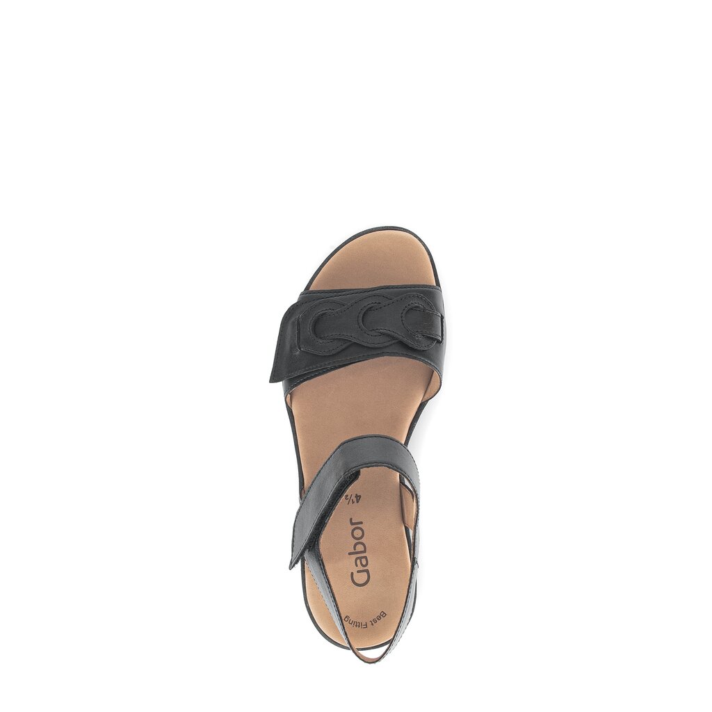 Gabor fashion Plateau Sandale schwarz