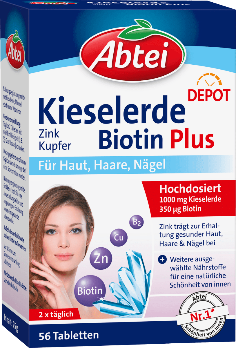 Kieselerde Biotin Plus Tabletten 56 St, 75 g