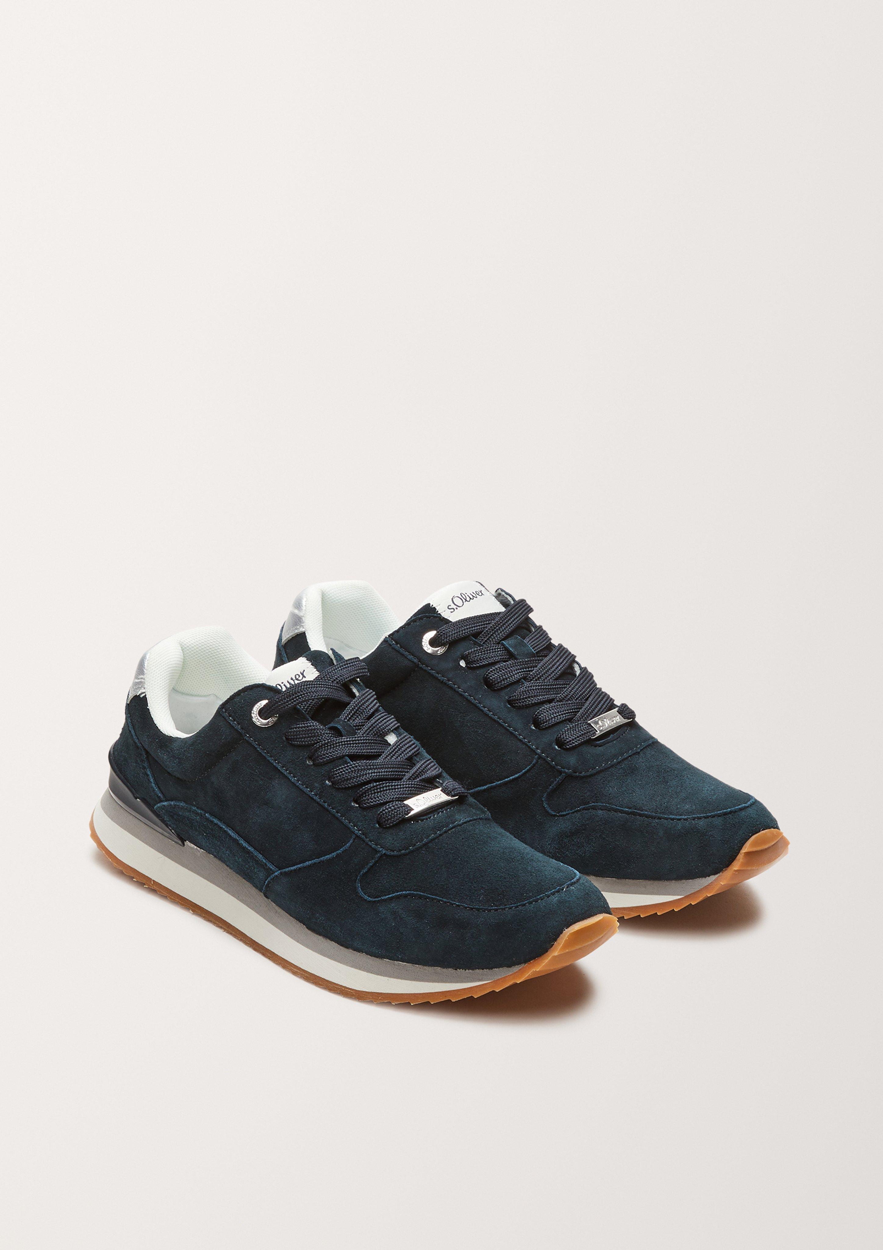 Fabric-Mix-Sneaker mit Leder  6005309-805