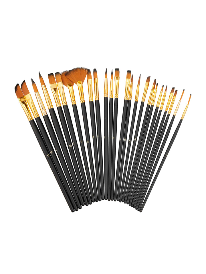 relaxdays 25-tlg. Pinsel-Set in Bunt günstig kaufen onesize