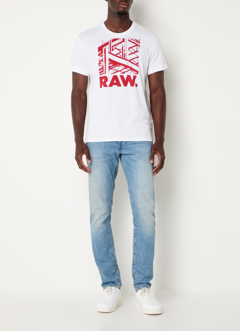 G-Star RAW Construction majica kratkih rukava od organskog pamuka s printom logotipa