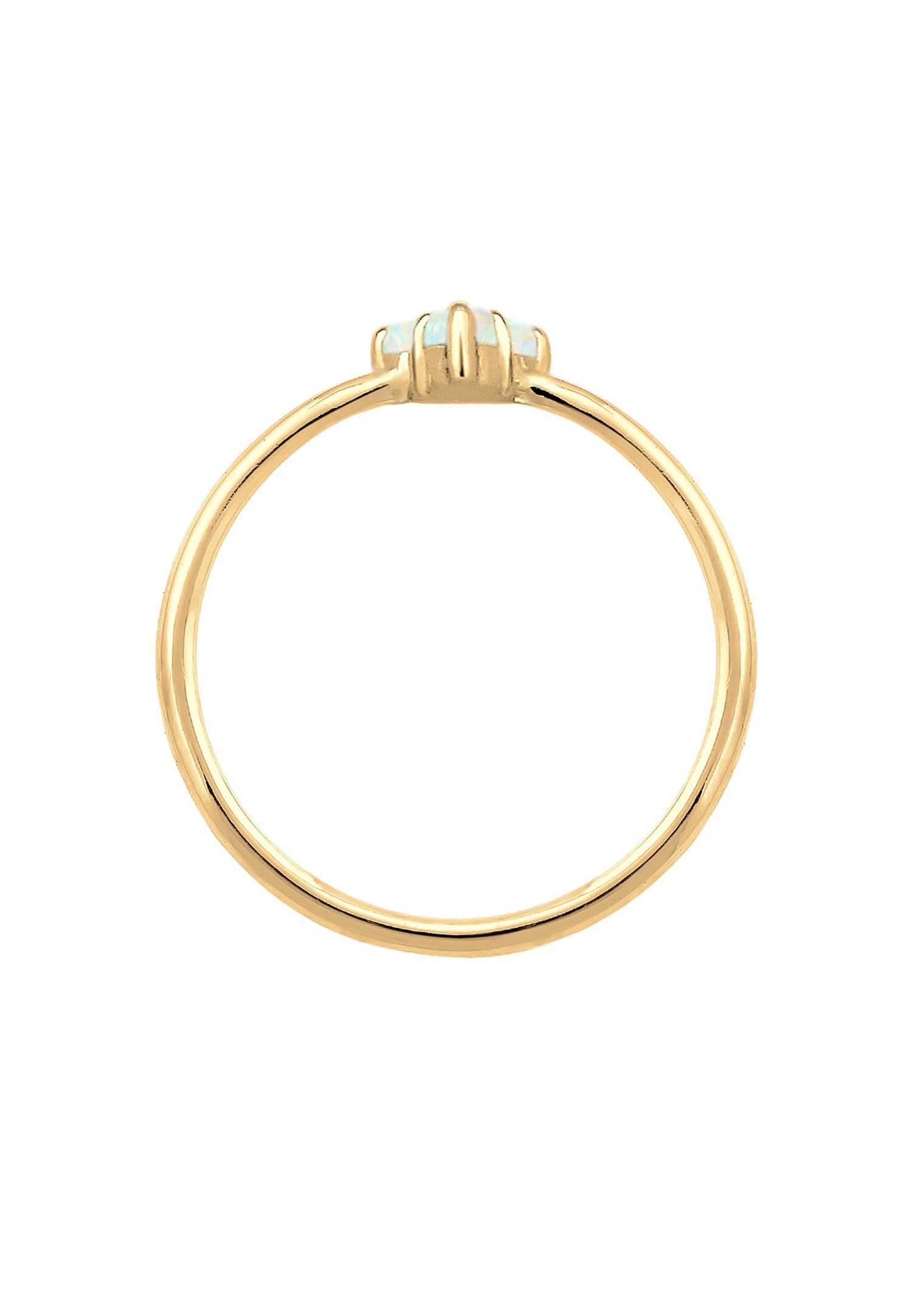 Elli Circle Geo Trend Opal 925 ezüst