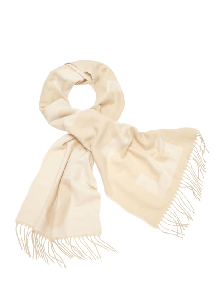 ELBSAND Schal in beige / weiß günstig kaufen 0