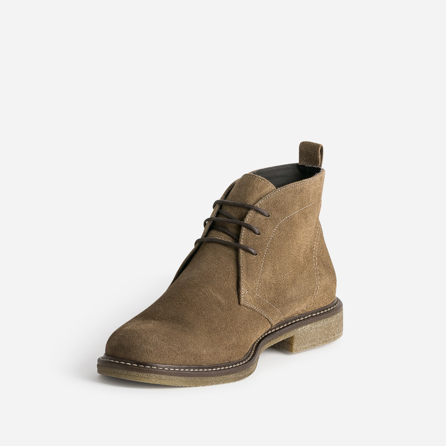 Desert Boots camel en cuir velours