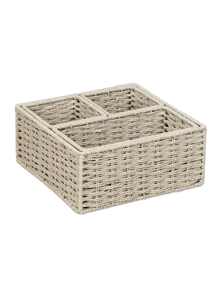 relaxdays 4tlg. Aufbewahrungskorb Set in Grau günstig kaufen onesize